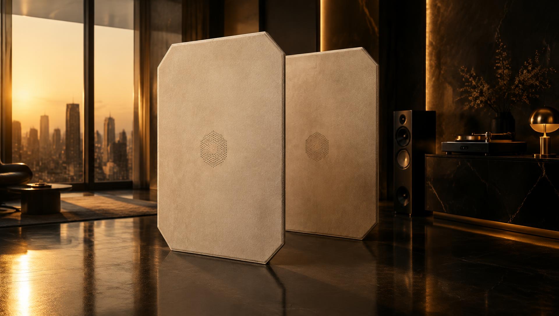 RezoN8 resonance panels in a dark interior